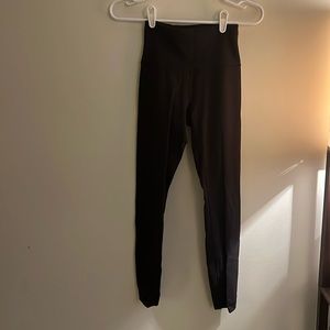 25in barely worn Lululemon wunder train black leggings